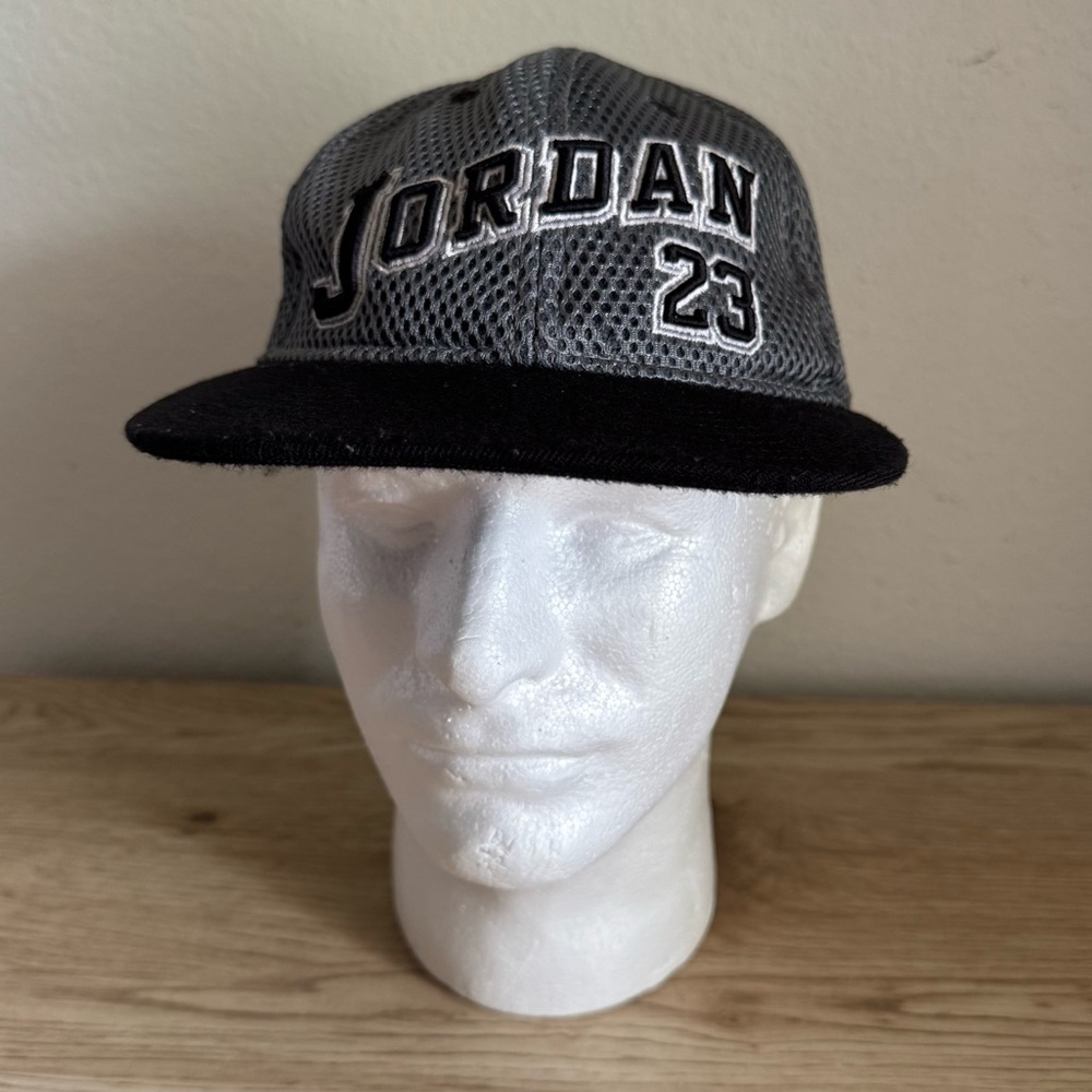 Nike Air Jordan‎ 23 Cool Gray Jersey Mesh Flat Bill Youth Hat Baseball Cap